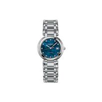 Longines Automatic Mechanical Movement 30M Water Resistant Watch 30Mm Blue Dial Stainless Steel Case Women watches L8.113.4.98.6 Regular Watch Box,Blue Dial gray