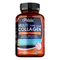 Pslalae - Multi-Collagen Peptide Capsules - Health for Skin, Hair, Nails, and Joints 120*1