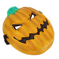 Halloween Pumpkin Mask 3 Lighting Modes LED Luminous Novelty Scary Party Pumpkin Head Face Mask for Adult Kids Men Women black