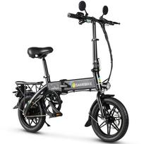Samebike YINYU14 14  Sulankstomas elektrinis dviratis suaugusiems | 350W variklis | 36V 7.8Ah nuimama ličio baterija | Kompaktiškas mini elektrinis dviratis miesto kelionėms juoda