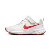 Nike REVOLUTION 6 Breathable Support Low top Kids' Running Shoes White Red Children Aged 3 7 Years Old DD1095-102 28 raudona