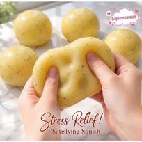 Popular Potato Slushie Squishy Toy Crunchy Sound Slow Rebound Super Soft Premium Material Stress Relief Squeeze Toy beige