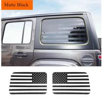 Matinis Juodas Amerikos Vėliavos Galinio Langelio Lipdukas 2018-2022 Jeep Wrangler JL 4 Durų