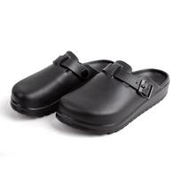 Clogs Slippers Women Men Working Slippers Shoes Nurses Soft Eva Slides Anti-Slip Lab Waterproof Medical Slippers 36 juoda