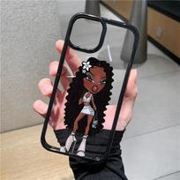 Cute Bratz Doll Candy Transparent Phone Case For iPhone 16 13 12 mini 11 12 14 Pro X XR XS Max 7 8Plus SE20 Shockproof Back Case For iPhone 11Pro black