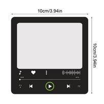 Music Picture Frame Acrylic USB Music Magnet Home Decorative Accessories For Valentines Wedding Travel Halloween Birthday Home juoda