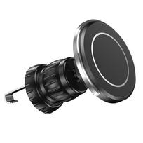 Magsafe automobilinis telefono laikiklis, galingas magnetizmas, aukščiausios kokybės, valdomas viena ranka, metalinis kabliukas, magnetinis automobilinis telefono laikiklis black