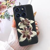 Case For Motorola Edge 70 Cover XT2601-2 Popular Butterfly Flower Soft Silicone Bumper on Motorola Edge70 Moto X70 Air Protector Moto X70 Air gray