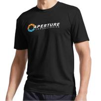 New Aperture Science Laboratories - Portal Logo T-Shirt Funny Size S to 5XL 2XL black