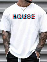 House Music Glitch Optical Illusion - EDM Rave DJ Unisex T-Shirt S gray