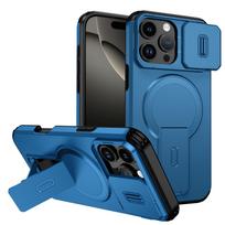 Case for Iphone 17 Pro Max Air 16e 15 14 Plus 16 12 13 Pro Iphone17 Dual Layer Cover Slide Camera Protection Phone Covers iPhone17 Pro Max mėlyna