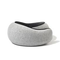 Portable Memory Foam U-shaped Neck Pillow for Travel and Office Naps Neck Pillow Only pilka spalva