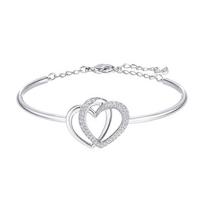 Swarovski DEAR interlocking love crystal bracelet for women 5345478 sidabras