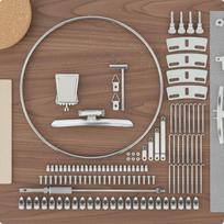 Banjos Repair Set Easy to Carry Maintenance Metal String Instrument Kit gray