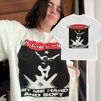 Billie Eilish Movie Hit Me Hard and Soft Same Style Graphic Unisex Shirt 2026 Summer New Unisexs 100Cotton Y2k Fashion Tshirt S