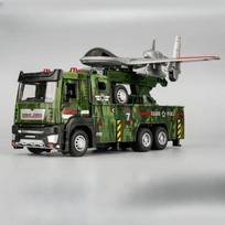 1/32 Scale One-Click Ejection Launch Vehicle Sound And Light Pull Back Alloy Car Toy Simulated Military Model Car Children Gift