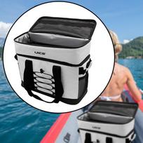 Kayak Accessory Cooling Bag Kayak Cooler Case Foldable Kayak Seat Back Cooler Bag For Picnics Traveling Kayaking Trips gray