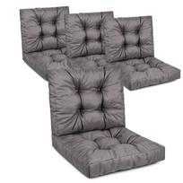 MODULINIŲ Rotango pagalvių rinkinys 4x sėdimoji 40x40cm + 4x atlošas 40x40cm Grafito
