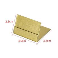Gold Place Card Holder DIY Price Tags Transparent Sign Holder Menu Holder  Dinner Party auksas