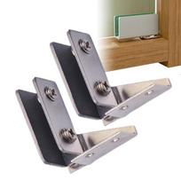 2pcs Non-Perforated Glass Door Hinges Display Cabinet Hinge,Wine Cabinet Rotating Shaft Glass Clip,Furniture Door Hinge Hardware