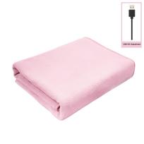 5v Single Layer Heating Blanket Usb Multi-Purpose Electric Blanket To Keep Warm Shawl Skirt Cover Leg Blanket One Size rožinė
