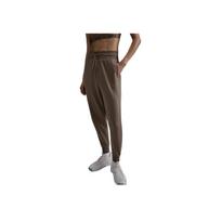 Nike High-Waisted Logo Cuffed Knit Joggers Women bottoms Brown FB5435-233 M black