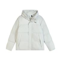 Puma Winterized Basic Duck Down Warm Sports Zip-Up Hooded Jacket Men Jackets 692812-61 M white