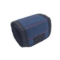 Magnetic Wristband for Holding Screws Nails Drilling Bits Wrist Tool Holder Belts with Strong Magnets 3 Rows of 6 Magnets/5 Rows of 10 Magnets 3 Rows 6 Magnets mėlyna