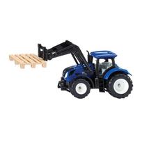 Žaislinis traktorius New Holland su šakėmis 1:87 Siku 1544