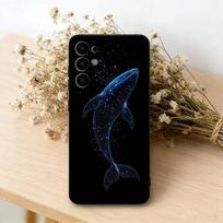 Line W-Whale Phone Case For Samsung S25,S24,S21,S22,S23,S30,Ultra,S20,Plus,Fe,Soft Silicone Black Cover Samsung S21fe beige