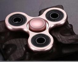 Fidget Finger Spinner Alloy Metal Hand Spinners Stress Relief Decompression Toys For Kids Adults Funny Gifts rožinė