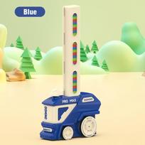 Electric Domino Train Puzzle Toys Kids Automatic Laying Dominoes Set Brick Blocks Kits Lighting Sound Educational Toy Children beige