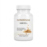 Micro Ingredients Natokinazė| Natūralus Natto ekstraktas su CoQ10, Kurkuma, Brandintu česnaku ir Pušies žievės ekstraktu. Ne GMO, be glitimo. 1pack