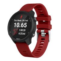 Dirželis Garmin Forerunner 245 Originalus Dirželis Universalus Silikoninis Dirželis Priedai Apyrankė Garmin Vivoactive 3 Laikrodžiui 20mm 20mm universal raudona