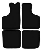 BASIC black velour floor mats for: Skoda 105 / 120 / 130 sedan (1976-1990)