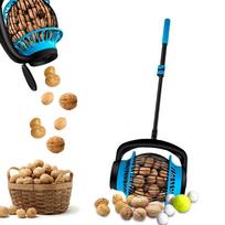 Nut Gatherer nešiojamas pušies kūgio rinktuvas, viršutinis greitas rinktuvas, ištraukiamas vaisiaus rutulinis riešutų rinktuvas mėlyna