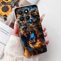 For Honor 400 Smart 5G Case LGN-NX1 Luxury Popular Painted Cover Soft Slim Phone Case For Honor X7d HonorX7d 5G Back Cover Coque Honor 400 Smart black