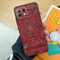 Persian rug art Case For Xiaomi 15 14 13 Ultra 11T 12T 13T 14T Pro POCO X7 X3 X5 X6 Pro F5 F6 F7 Pro Coque POCO F7 orange
