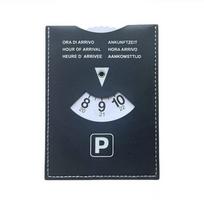 PU Leather Simple Parking Timer 6-Language Version Convenient Parking Tool New Parking Timer Sign juoda