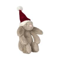 Jellycat Bashful Kalėdinis triušis Praline dekoracija ONE SIZE ruda