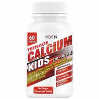 HXN Kalcis Vaikams Su Vitaminu D3, Magnio, Cinko, B12 Vitaminu, Multivitaminų Papildai Paaugliams Stipriems Kaulams, Sveikatai | Dantims | Augimui
