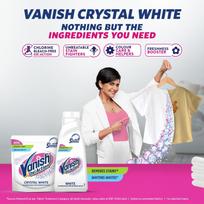 Vanish Crystal White 400 Gm (Pack Of 2),Fabric Whitener|Detergent Add-On Powder|Whites like new|Instant Stain Remover|Chlorine Bleach Free|Suitab white