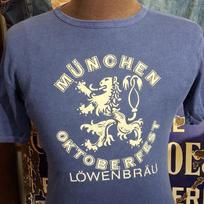 Vintage 1970s Munchen Oktoberfest Lowenbrau Beer Promo Rare german festival ribbed cotton stretchy tee t shirt 36 S 100