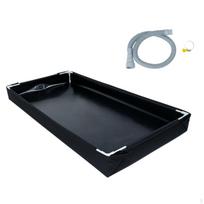 Baseinas su išleidimo žarna Sulankstomas Nešiojamas Dušo Padėklas Dėklas for black