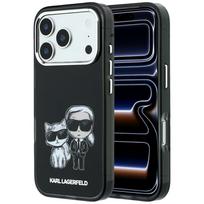 Karl Lagerfeld IML Karl&Choupette Sketch MagSafe dėklas iPhone 17 Pro / 18 Pro, juodas