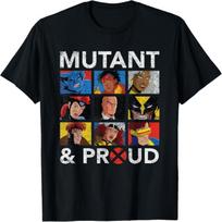 Marvel X-Men Mutant & Proud Retro T-Shirt XL įvairiaspalvis