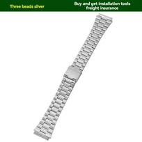 Skirta Casio A168W serijai, modifikuotas madingas mažas auksinis gabalėlis, sidabrinis blokas, aukštos kokybės nerūdijančio plieno metalinis dirželis ir korpusas For-A168 gray