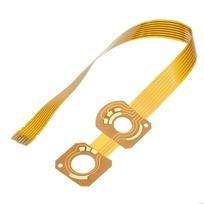 5x Posūkių signalų jungiklio lankstusis/plokščiasis laidas Peugeot 206 207 307 301 308 Citroen yellow