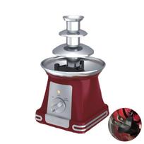 Professional 3 Layer Chocolate Fountain 110V Food Grade Safe Melting Machine Suitable for Family Kids Dessert Making 1 gray