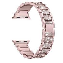 Metalinė deimantinė apyrankė Apple Watch juostai 46mm 42mm 49mm 45mm 41mm 44 40mm Madinga apyrankė iWatch Series 11 Ultra 10 9 8 7 6 5 SE S11-10 42mm-40 41mm white